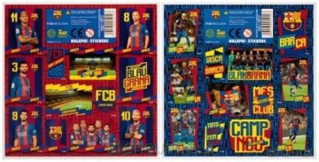 Nalepki 16x16 FC Barcelona (25 szt)