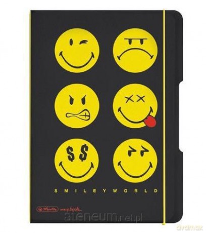 Notatnik A5/40 kratka Smiley World Black
