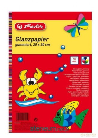 Papier kolorowy błyszczący A4 10K