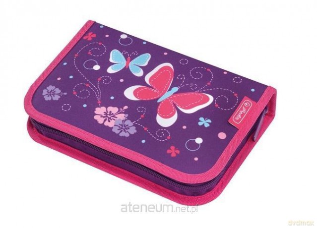 Piórnik 31 części Smart Purple Butterfly