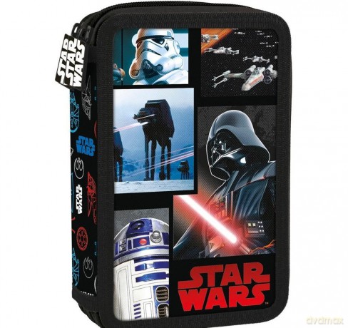 Piórnik z wyposażeniem 2-komorowy Star Wars 18 (Gwiezdne Wojny)
