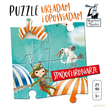 Puzzle. Układam i opowiadam. Spadochroniarze 3+ [PUZZLE]