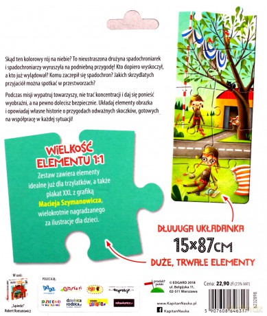 Puzzle. Układam i opowiadam. Spadochroniarze 3+ [PUZZLE]