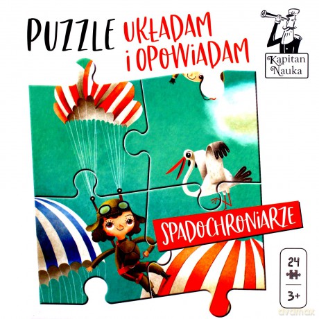 Puzzle. Układam i opowiadam. Spadochroniarze 3+ [PUZZLE]