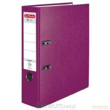 Segregator A4 8 cm PP jagodowy Q file