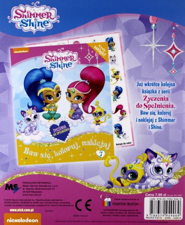 Shimmer and Shine Baw się, koloruj, naklejaj (Tom 6) [KSIĄŻKA]