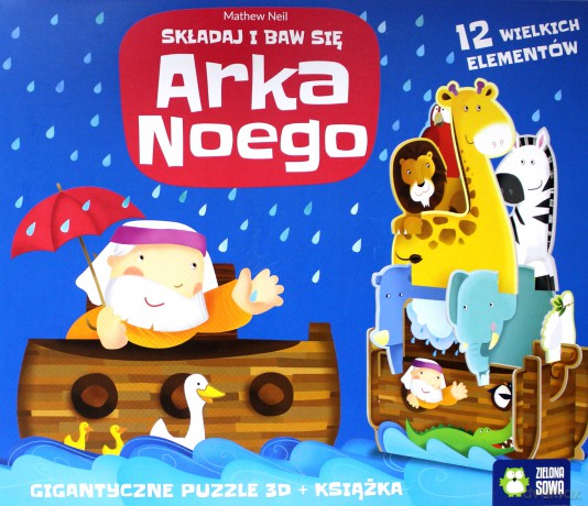 Składaj i baw się. Arka Noego - Mathew Neil, Agata Byra [PUZZLE]
