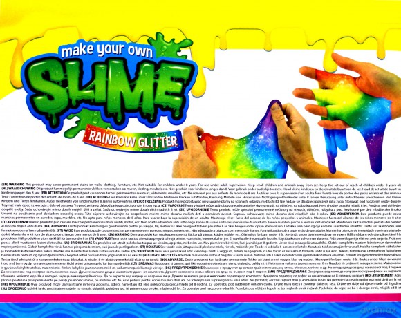 Slime zrób własne tęczowe gluty