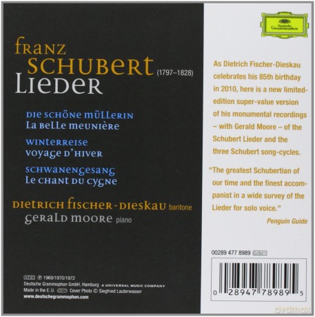 Fischer-Dieskau: Schubert:Lieder [21CD]