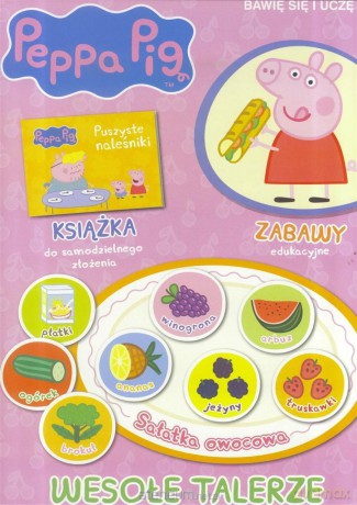 Świnka Peppa. Bawię się i uczę. Wesołe talerze [KSIĄŻKA]