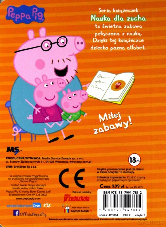 Świnka Peppa. Nauka dla zucha. Znam alfabet! [KSIĄŻKA]