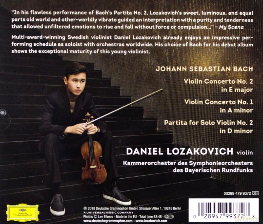 Daniel Lozakovich: Bach [CD]