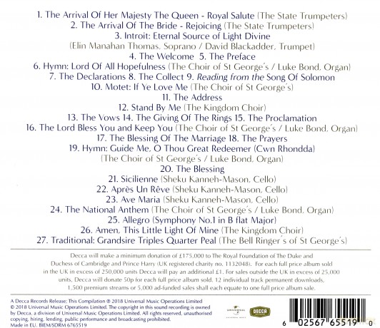The Royal Wedding The Official Album [CD]