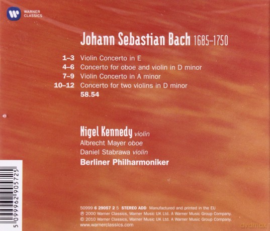 Kennedy/Berlin Philharmonic Orchestra: Violin Concertos A Min.& E/Concerto For [CD]