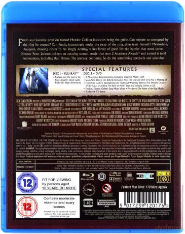 Lord Of The Rings: The Two Towers [2xBlu-Ray]