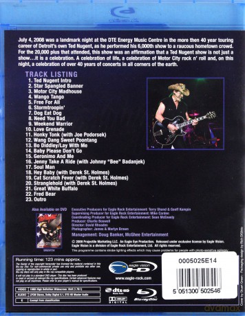 Ted Nugent: Motor City Mayhem: The 6000th Concert [Blu-Ray]
