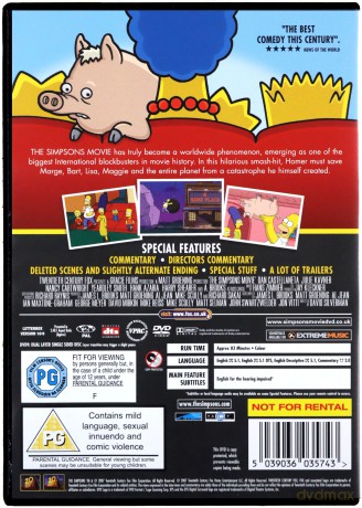 The Simpsons Movie (Simpsonowie: Wersja kinowa) [DVD]
