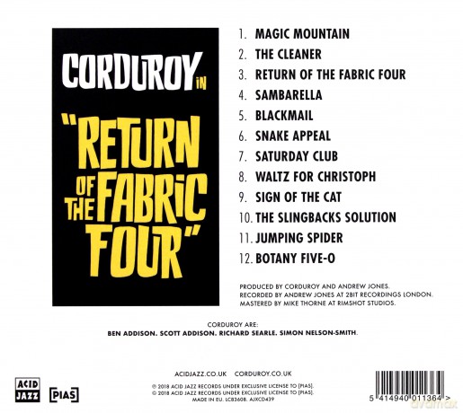 Corduroy: Return Of The Fabric Four (digipack) [CD]