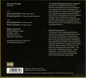 Dvorak: String Quintets String Quartets Melos Quartett (digipack) [2CD]