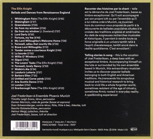 Frederiksen: The Elfin Knight Ensemble Phoenix Munich (digipack) [CD]