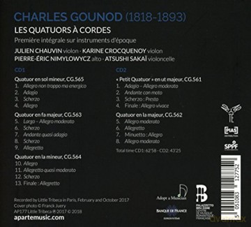 Gounod: Integrale des Quatuors A Cordes Quatuor Cambini Paris (digipack) [2CD]