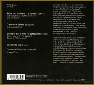 Rota, Nino: La Strada Il Gattopardo Concerto Soiree Lupo Pons (digipack) [CD]