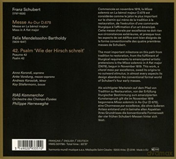 Schubert: Mass In A Flat Major Herreweghe (digipack) [CD]