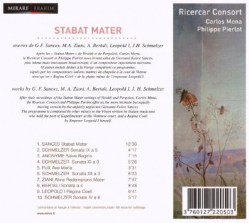 Stabat Mater: Ricercar Consort Mena Pierlot (digipack) [CD]