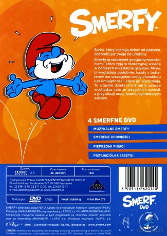 Smerfy BOX: Muzykalne Smerfy / Smerfne Opowieści / Pieprzowi Piraci / Przyjaciółka Sasetki [BOX] [4DVD]