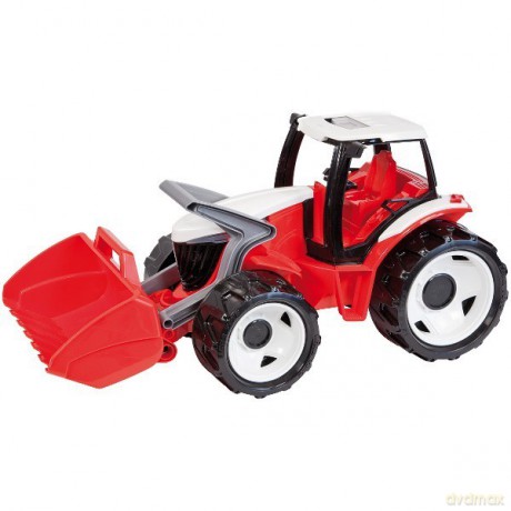 Ciągnik z łyżką 62 cm czerwony