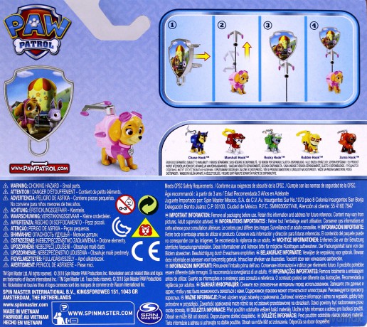 Psi Patrol Figurka akcji z odznaką, Skye [FIGURKA]
