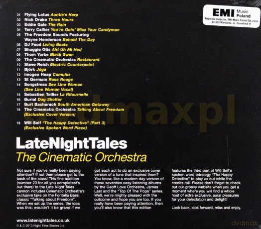 The Cinematic Orchestra Late Night Tales [CD]