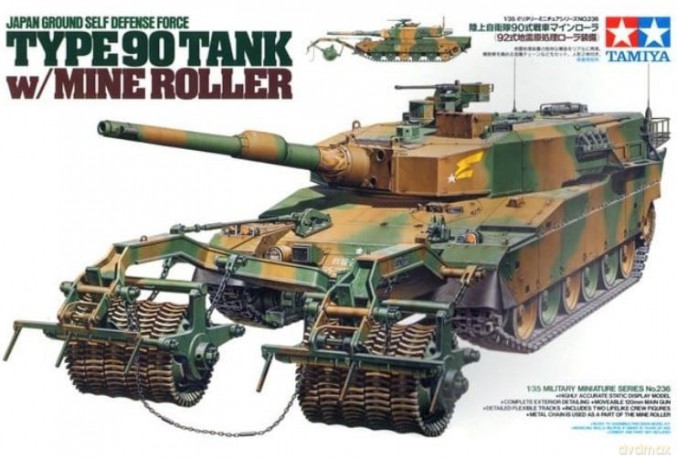 Type 90 Tank w/mine Roller