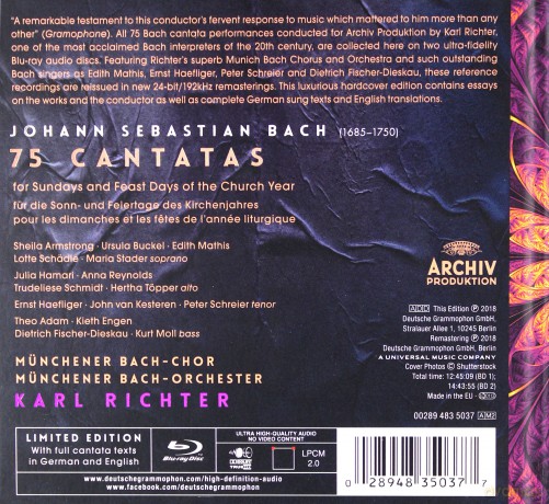 Karl Richter: Bach Complete Cantatas [2xBlu-Ray]