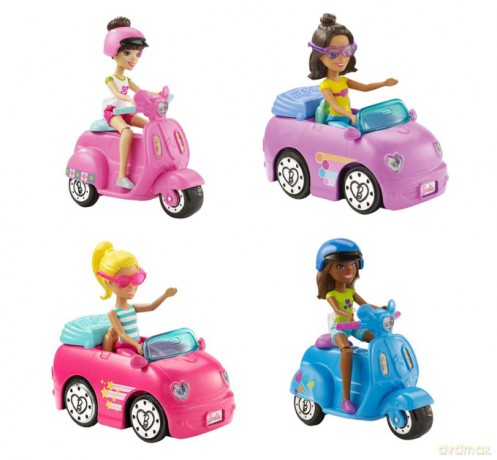 Barbie On The Go Pojazd + Lalka (wybór losowy)