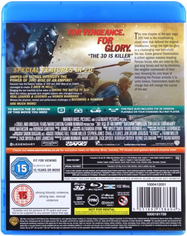 300 Rise Of An Empire [Blu-Ray 3D]+[Blu-Ray]