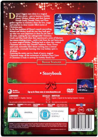 Mickey Once Upon Christmas (Disney) [DVD]