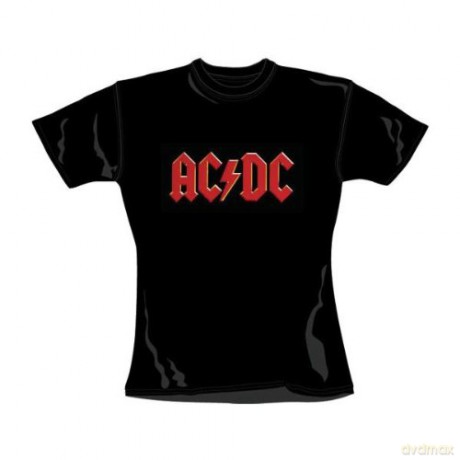 AC/DC: Red Logo (M) Ladies [T-Shirt]