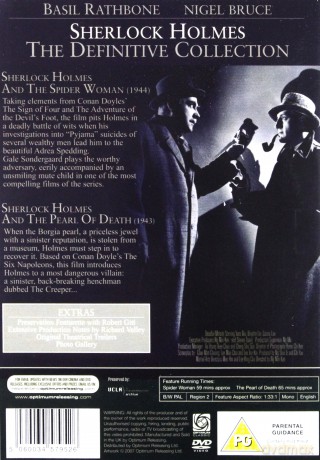 Sherlock Holmes The Spider Womanthe Pearl Of Death [DVD]