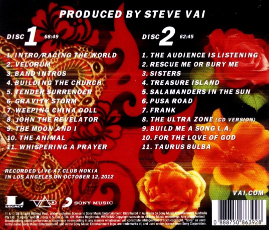 Steve Vai: Stillness In Motion: Vai Live In L.A. [2CD]