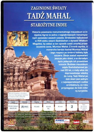 Tajemnice starożytnych cywilizacji 39: Indie Zaginiony Świat - Tadż Mahal [DVD]