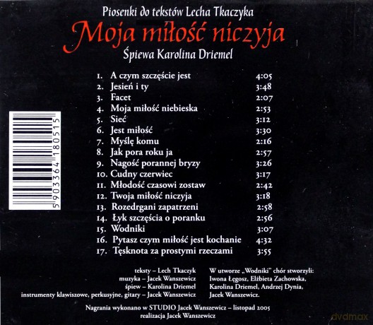 Moja miłość niczyja [CD]