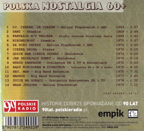 Polska nostalgia 60+. Audycja 8 (digipack) [CD]