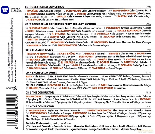 Mstislav Rostropovitsch: 100 Best Rostropovich [6CD]