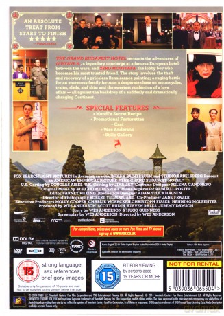 Grand Budapest Hotel [DVD]