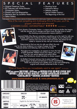 Memento [DVD]