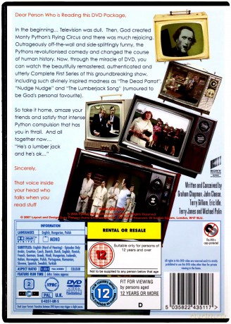 Latający Cyrk Monty Pythona Sezon 1 [2DVD]