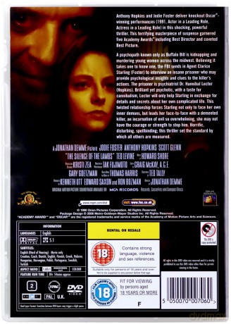 Milczenie owiec [DVD]