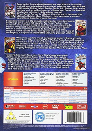 Kolekcja Ultimate Spider-Man: 1-4 [4DVD]