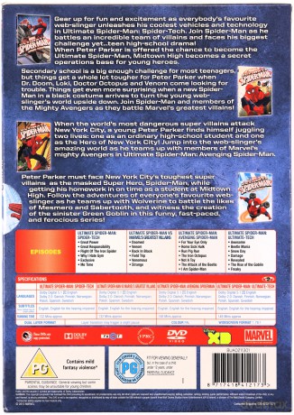 Kolekcja Ultimate Spider-Man: 1-4 [4DVD]